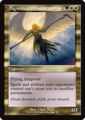 Sigarda, Host of Herons (Retro Frame) card from Innistrad Remastered