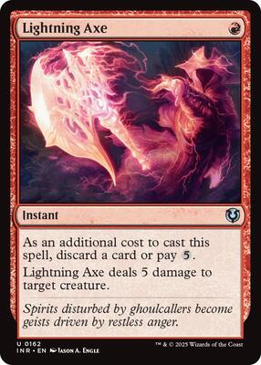 Lightning Axe card from Innistrad Remastered