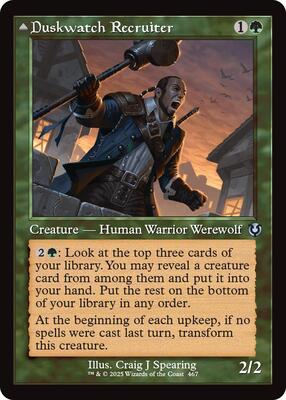 Duskwatch Recruiter (Retro Frame) card from Innistrad Remastered