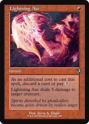 Lightning Axe (Retro Frame) card from Innistrad Remastered