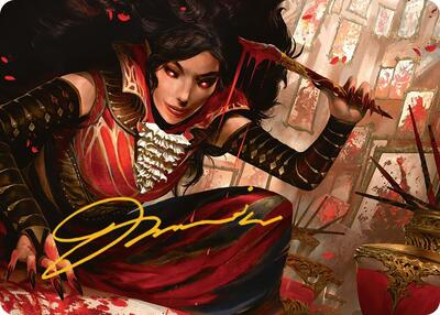 Blood Artist Art Card (Gold-Stamped Signature) card from Art Series: Innistrad Remastered