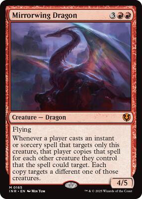 Mirrorwing Dragon card from Innistrad Remastered