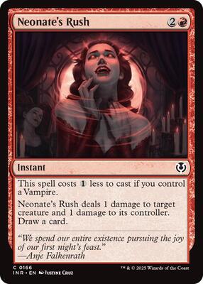 Neonate's Rush card from Innistrad Remastered