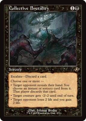 Collective Brutality (Retro Frame) card from Innistrad Remastered
