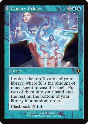 Memory Deluge (Retro Frame) card from Innistrad Remastered