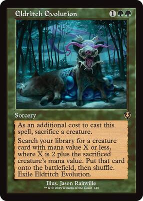 Eldritch Evolution (Retro Frame) card from Innistrad Remastered