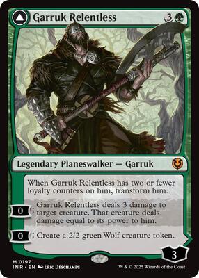 Garruk Relentless card from Innistrad Remastered