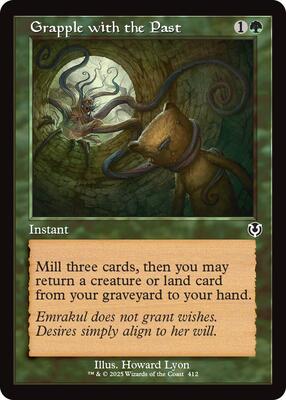 Grapple with the Past (Retro Frame) card from Innistrad Remastered