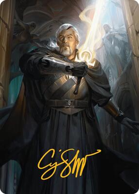 Odric, Lunarch Marshal Art Card (Gold-Stamped Signature) card from Art Series: Innistrad Remastered