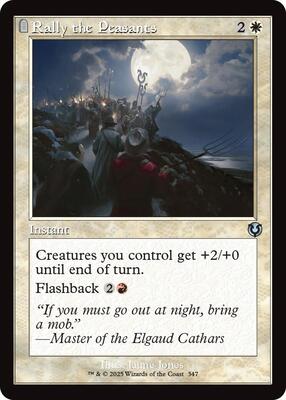 Rally the Peasants (Retro Frame) card from Innistrad Remastered