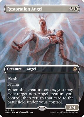 Restoration Angel (Borderless) card from Innistrad Remastered
