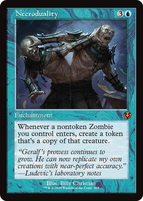 Necroduality (Retro Frame) card from Innistrad Remastered