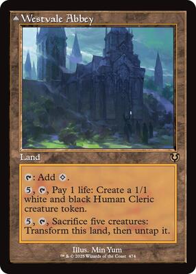 Westvale Abbey (Retro Frame) card from Innistrad Remastered