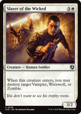 Slayer of the Wicked card from Innistrad Remastered