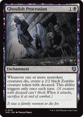 Ghoulish Procession card from Innistrad Remastered
