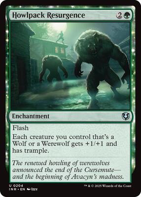 Howlpack Resurgence card from Innistrad Remastered