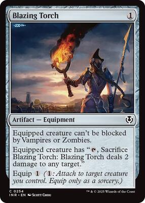 Blazing Torch card from Innistrad Remastered