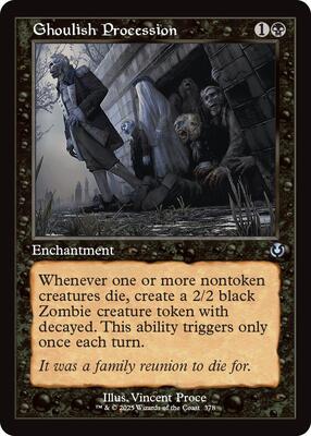Ghoulish Procession (Retro Frame) card from Innistrad Remastered