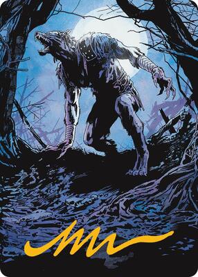 Krallenhorde Howler Art Card (Gold-Stamped Signature) card from Art Series: Innistrad Remastered