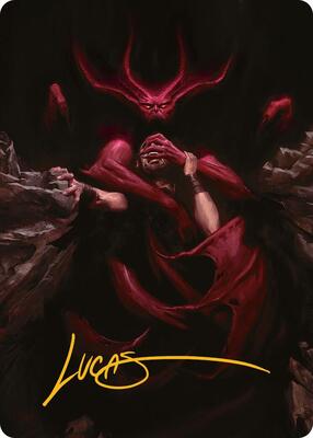 Infernal Grasp Art Card (Gold-Stamped Signature) card from Art Series: Innistrad Remastered