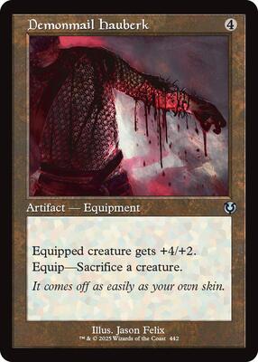 Demonmail Hauberk (Retro Frame) card from Innistrad Remastered