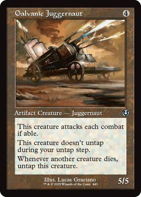 Galvanic Juggernaut (Retro Frame) card from Innistrad Remastered