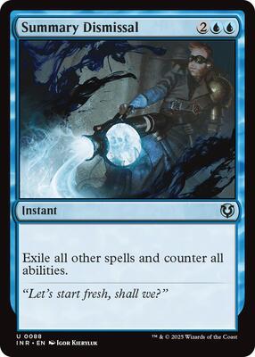 Summary Dismissal card from Innistrad Remastered