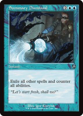 Summary Dismissal (Retro Frame) card from Innistrad Remastered