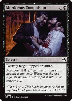 Murderous Compulsion card from Innistrad Remastered