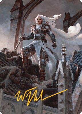 Thalia, Heretic Cathar Art Card (Gold-Stamped Signature) card from Art Series: Innistrad Remastered