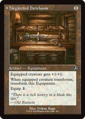 Neglected Heirloom (Retro Frame) card from Innistrad Remastered