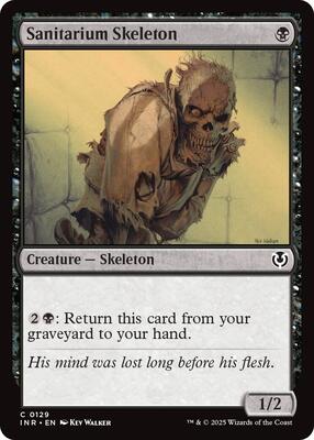 Sanitarium Skeleton card from Innistrad Remastered