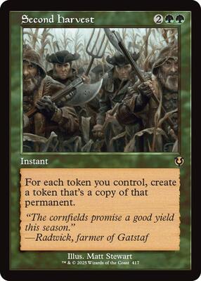 Second Harvest (Retro Frame) card from Innistrad Remastered