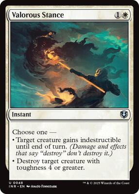 Valorous Stance card from Innistrad Remastered