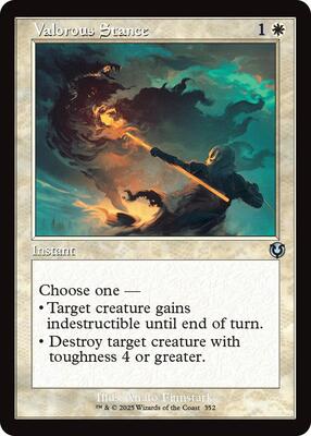 Valorous Stance (Retro Frame) card from Innistrad Remastered