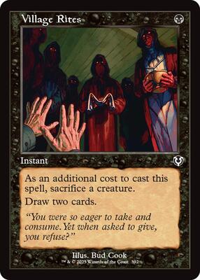 Village Rites (Retro Frame) card from Innistrad Remastered