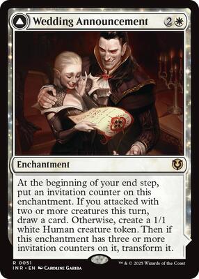 Wedding Announcement card from Innistrad Remastered