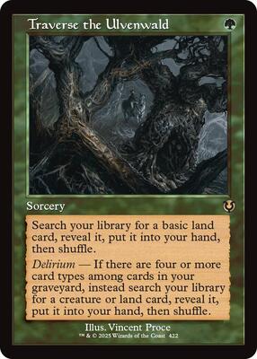 Traverse the Ulvenwald (Retro Frame) card from Innistrad Remastered