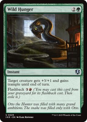 Wild Hunger card from Innistrad Remastered
