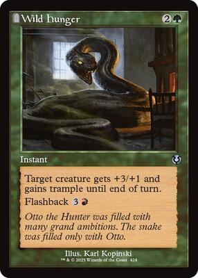 Wild Hunger (Retro Frame) card from Innistrad Remastered