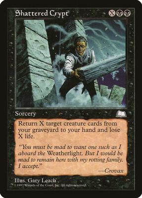 Shattered Crypt card from Weatherlight