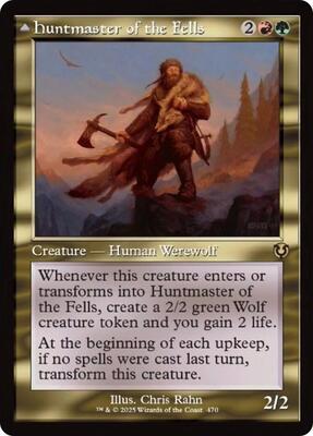 Huntmaster of the Fells (Retro Frame) card from Innistrad Remastered
