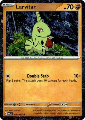 Larvitar - 110/193 (Cosmos Foil) card from Miscellaneous Cards & Products