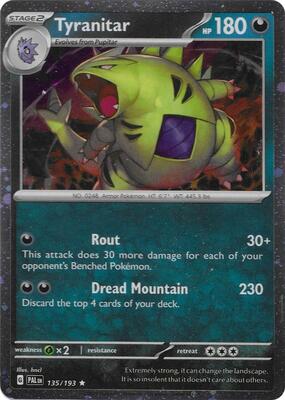 Tyranitar - 135/193 (Cosmos Foil) card from Miscellaneous Cards & Products