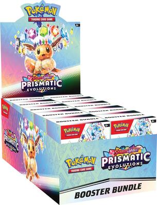 Prismatic Evolutions Booster Bundle Display card from SV: Prismatic Evolutions