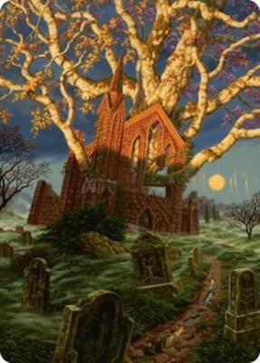 Abundant Growth Art Card card from Art Series: Innistrad Remastered