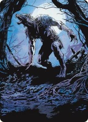 Krallenhorde Howler Art Card card from Art Series: Innistrad Remastered