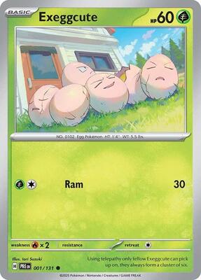Exeggcute card from SV: Prismatic Evolutions