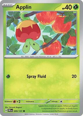 Applin card from SV: Prismatic Evolutions