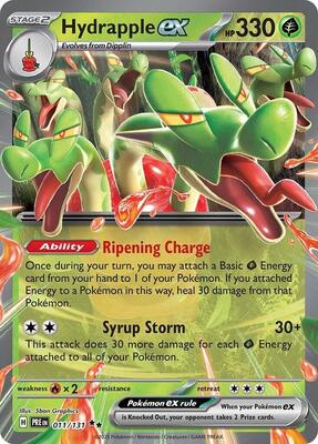 Hydrapple ex card from SV: Prismatic Evolutions